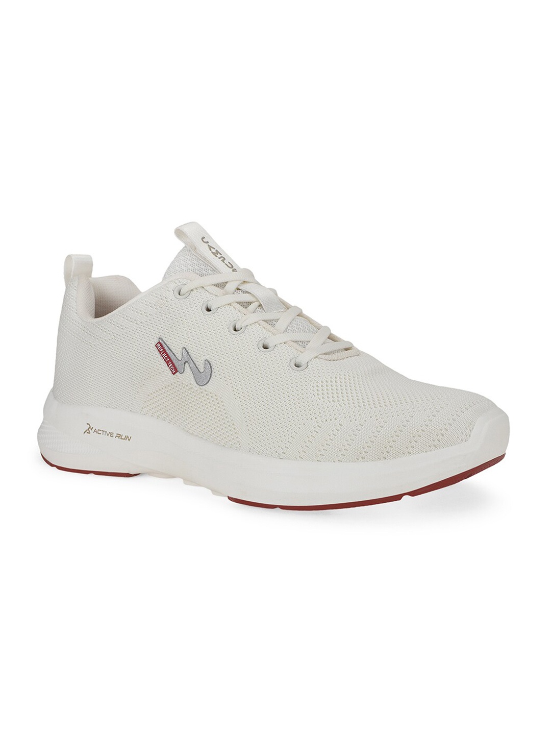 

Campus Men Mesh Running Non-Marking Shoes, White