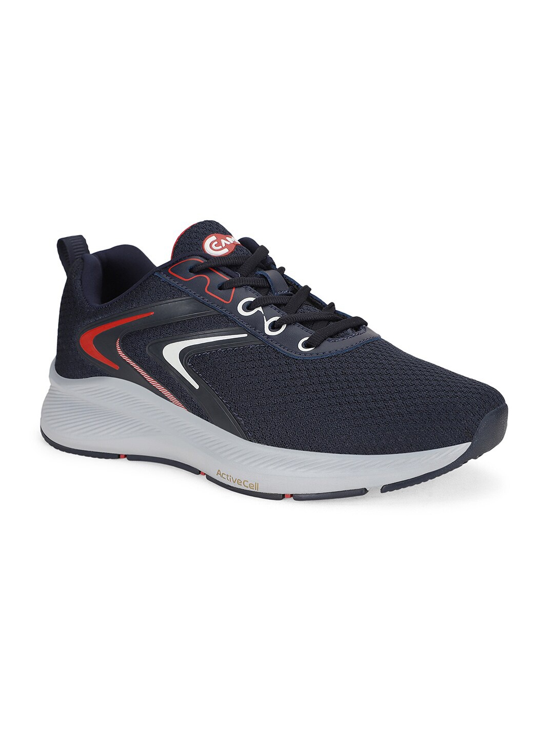 

Campus Men Mesh Running Non-Marking Shoes, Navy blue