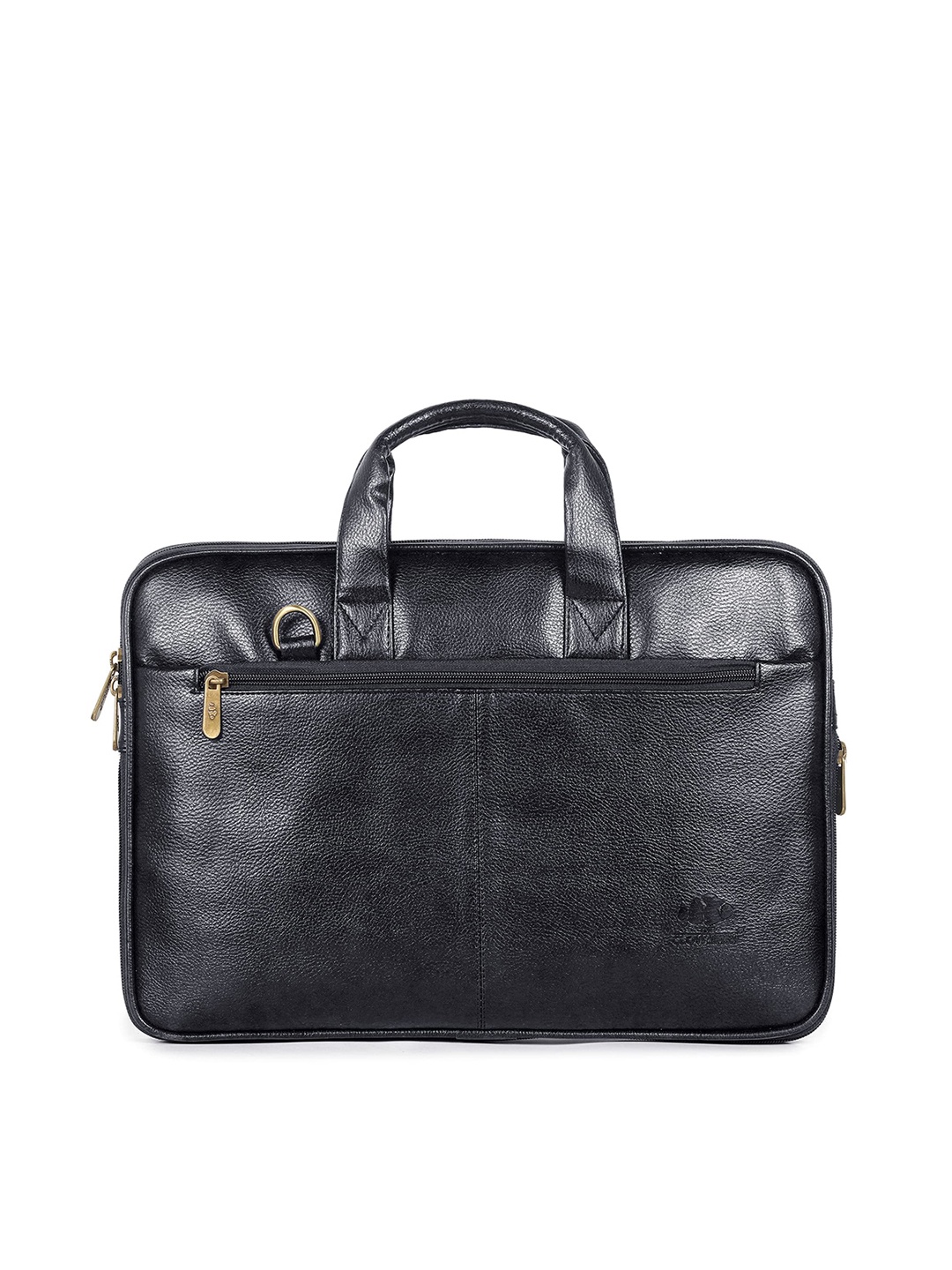 

THE CLOWNFISH Unisex Textured Laptop Bag, Black