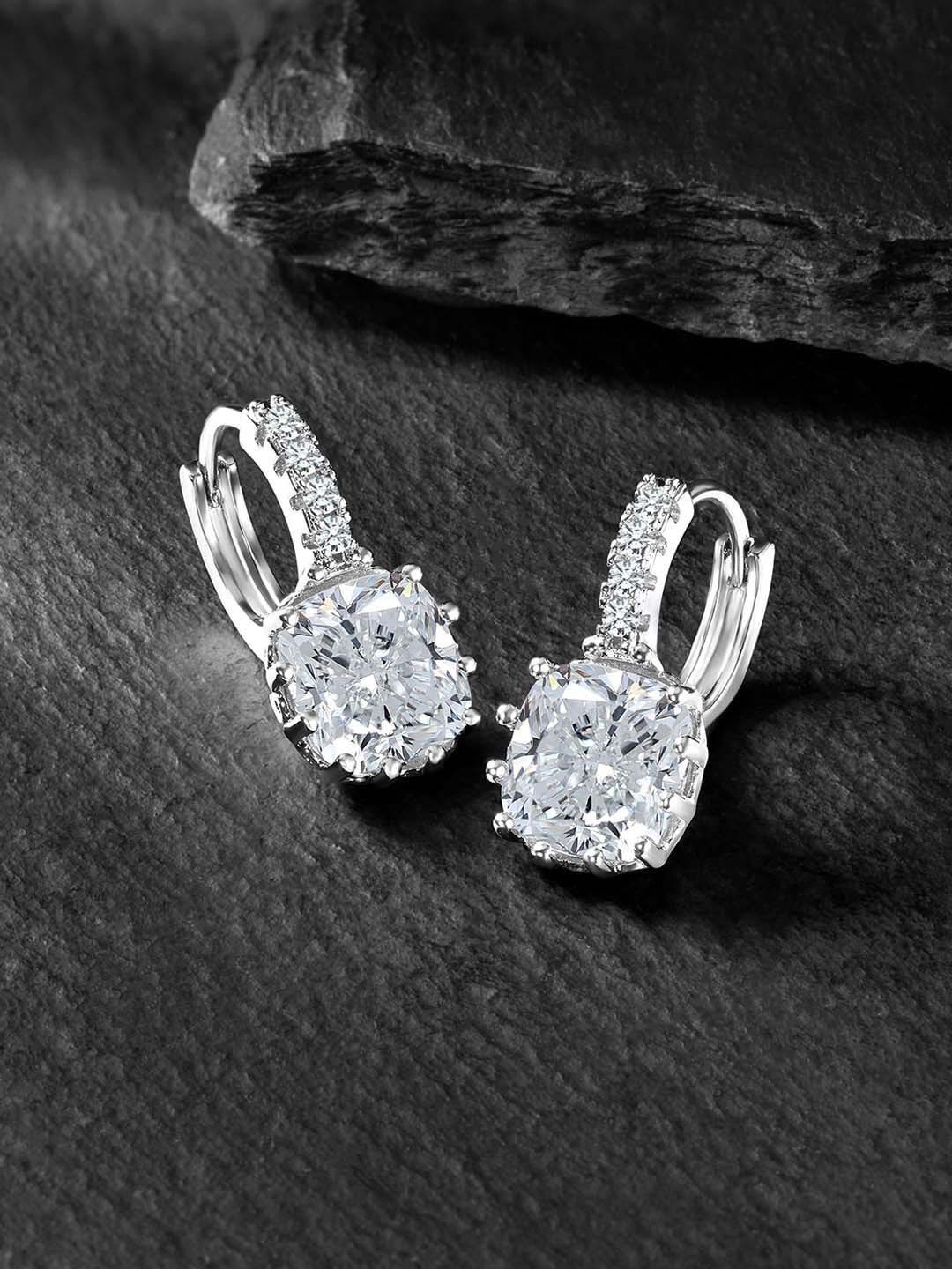 

Peora Silver-Plated Contemporary Studs Earrings