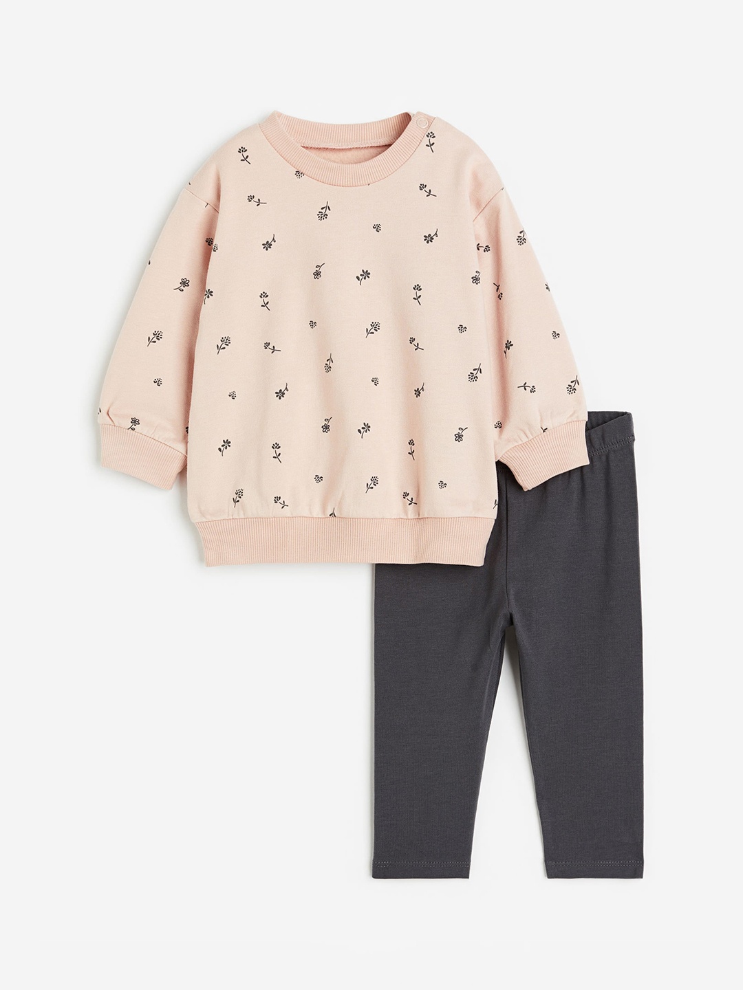 

H&M Infant Boys 2-Piece Sweatshirt And Leggings Set, Pink