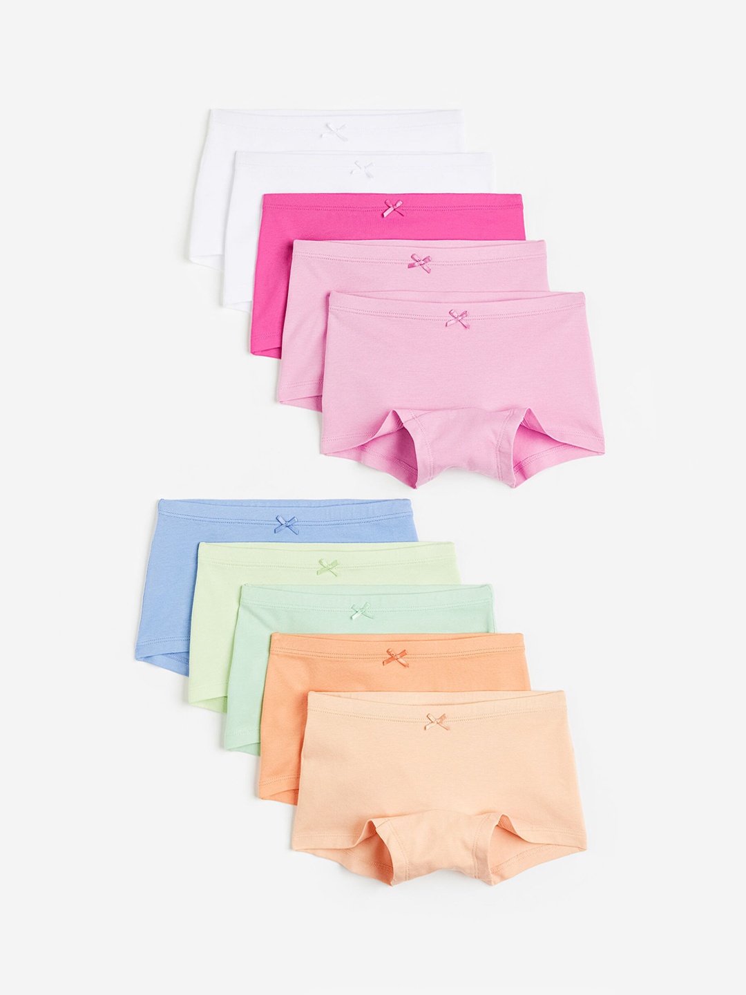 

H&M Girls 10-Pack Cotton Boxer Briefs 0690054034, Blue