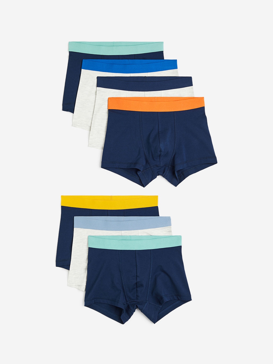 

H&M Boys 7-Pack Boxer Shorts 0718731025, Blue