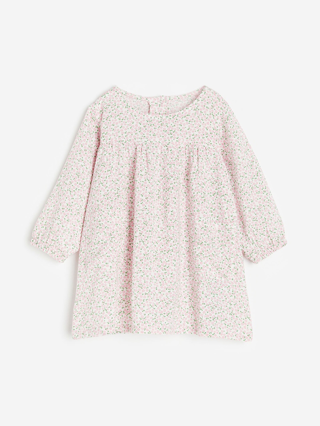 

H&M Infant Girls Pocket-Detail Dress, White