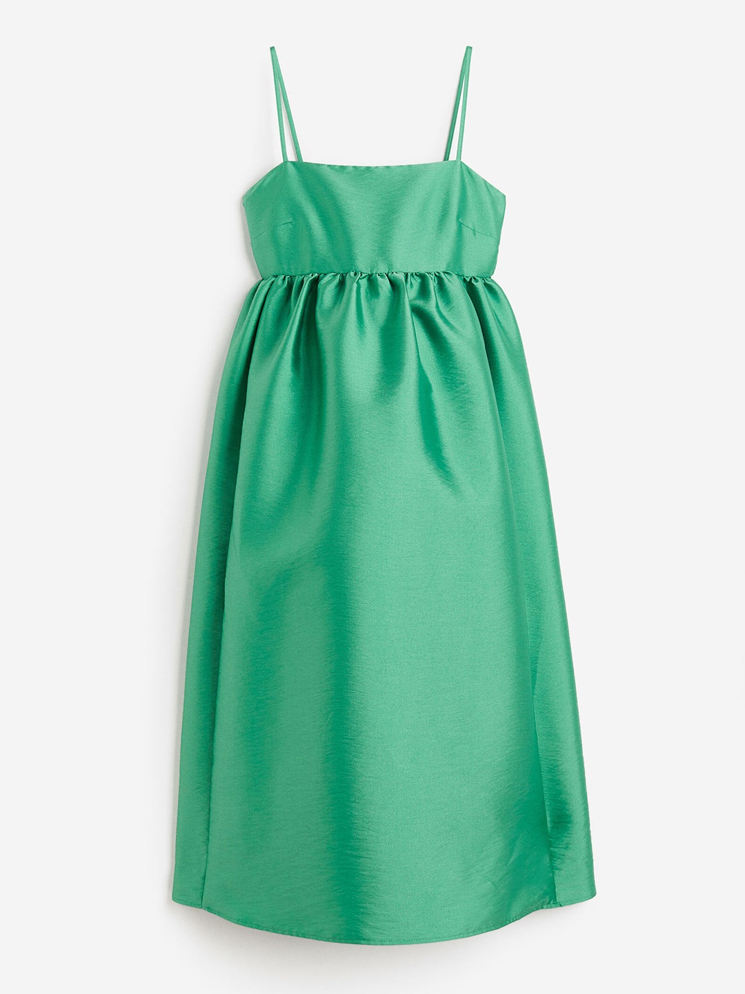 

H&M MAMA Flared-Skirt Dress, Green