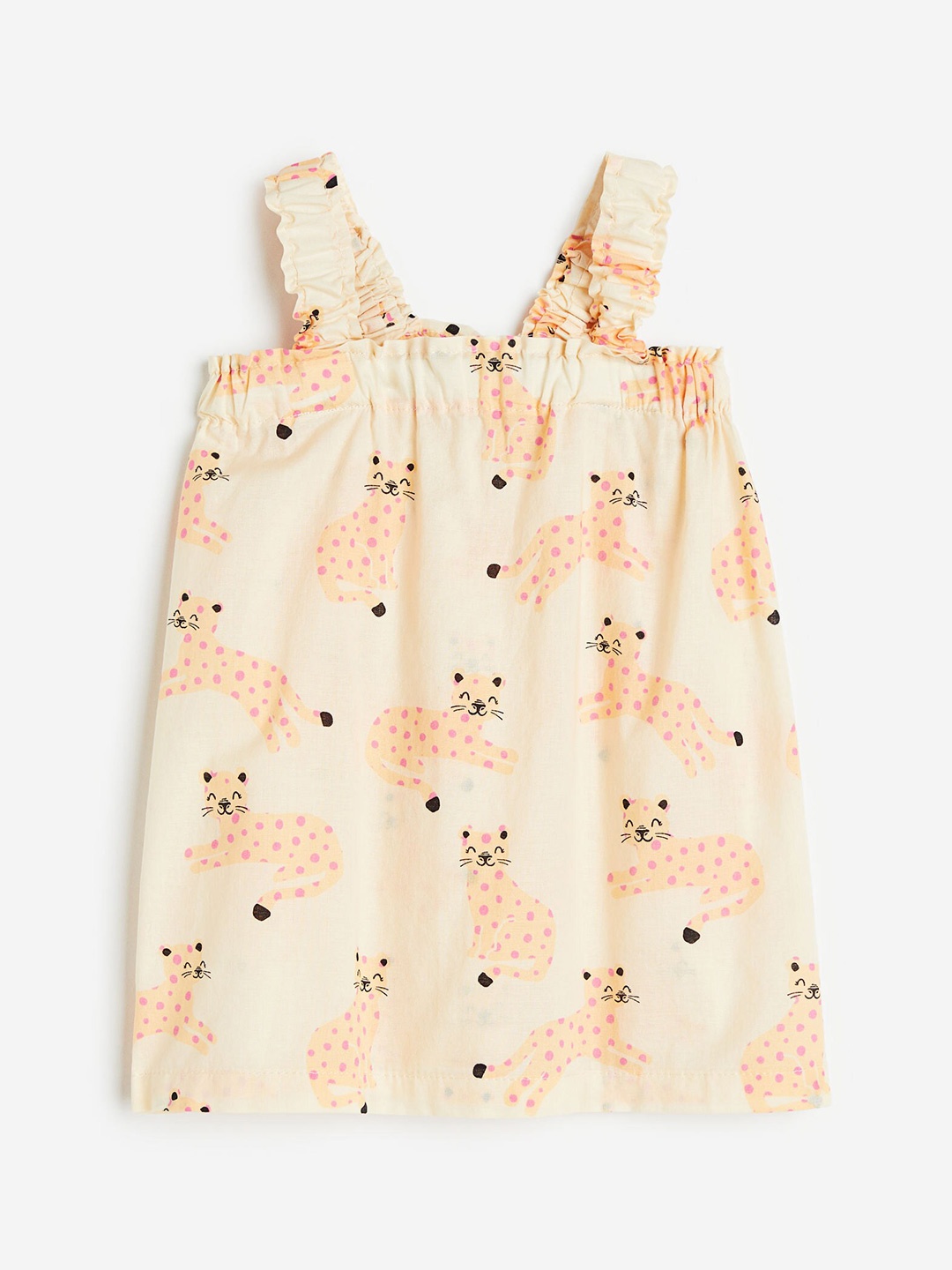 

H&M Girls Cotton Dress, Beige