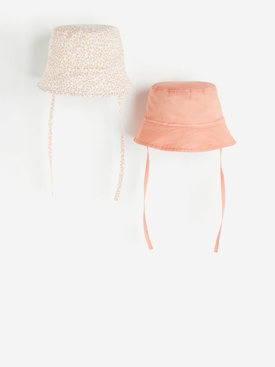 

H&M Boys 2-Pack Cotton Sun Hats, Orange