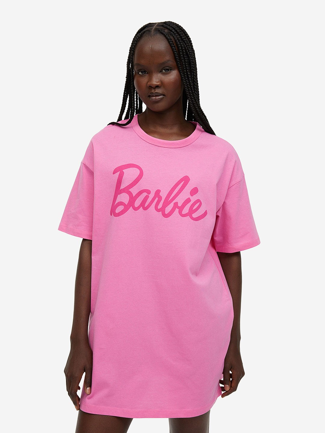

H&M Printed Pure Cotton Nightdress, Pink
