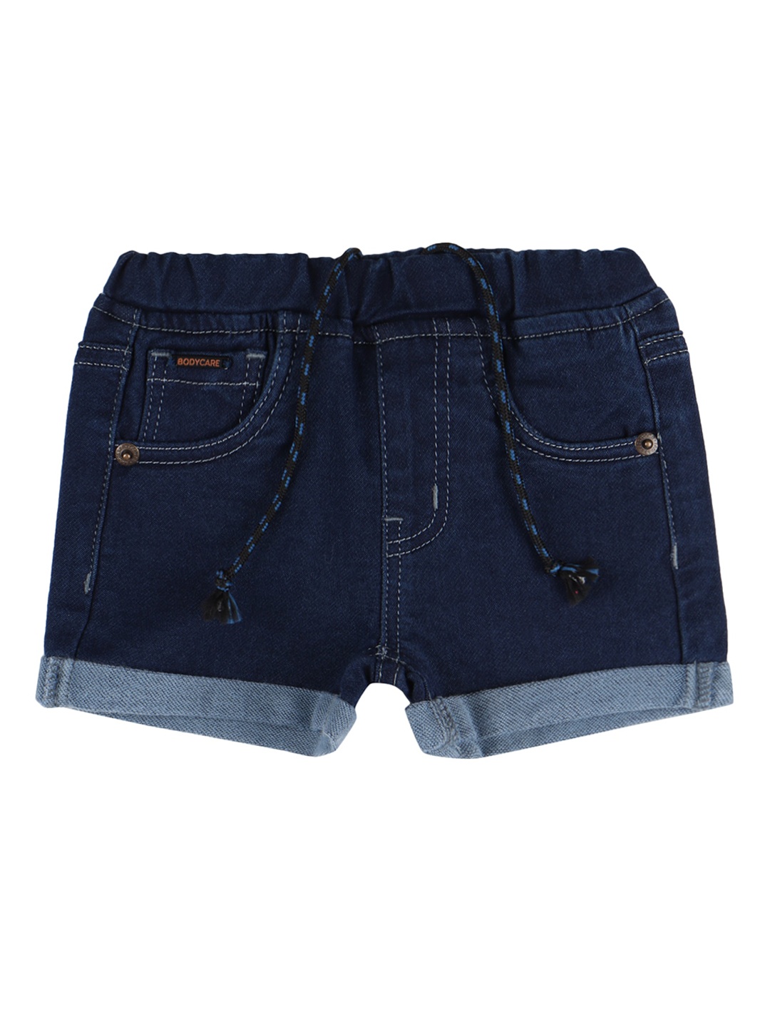 

Bodycare Kids Girls Mid-Rise Denim Shorts, Navy blue
