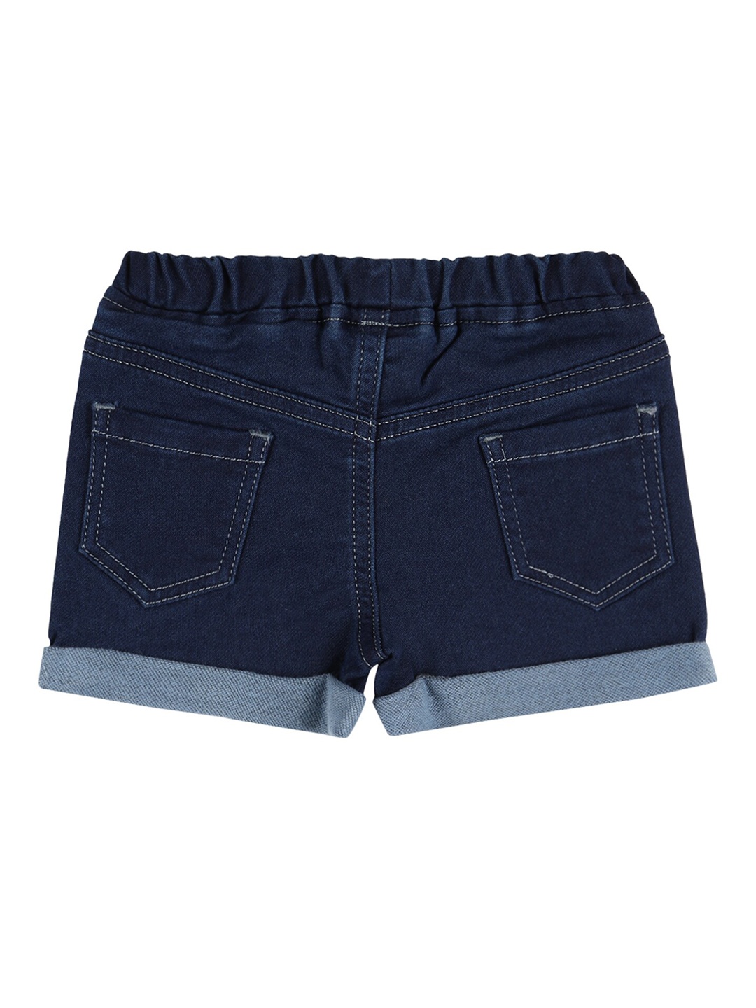 

Bodycare Kids Girls Mid-Rise Denim Shorts, Navy blue