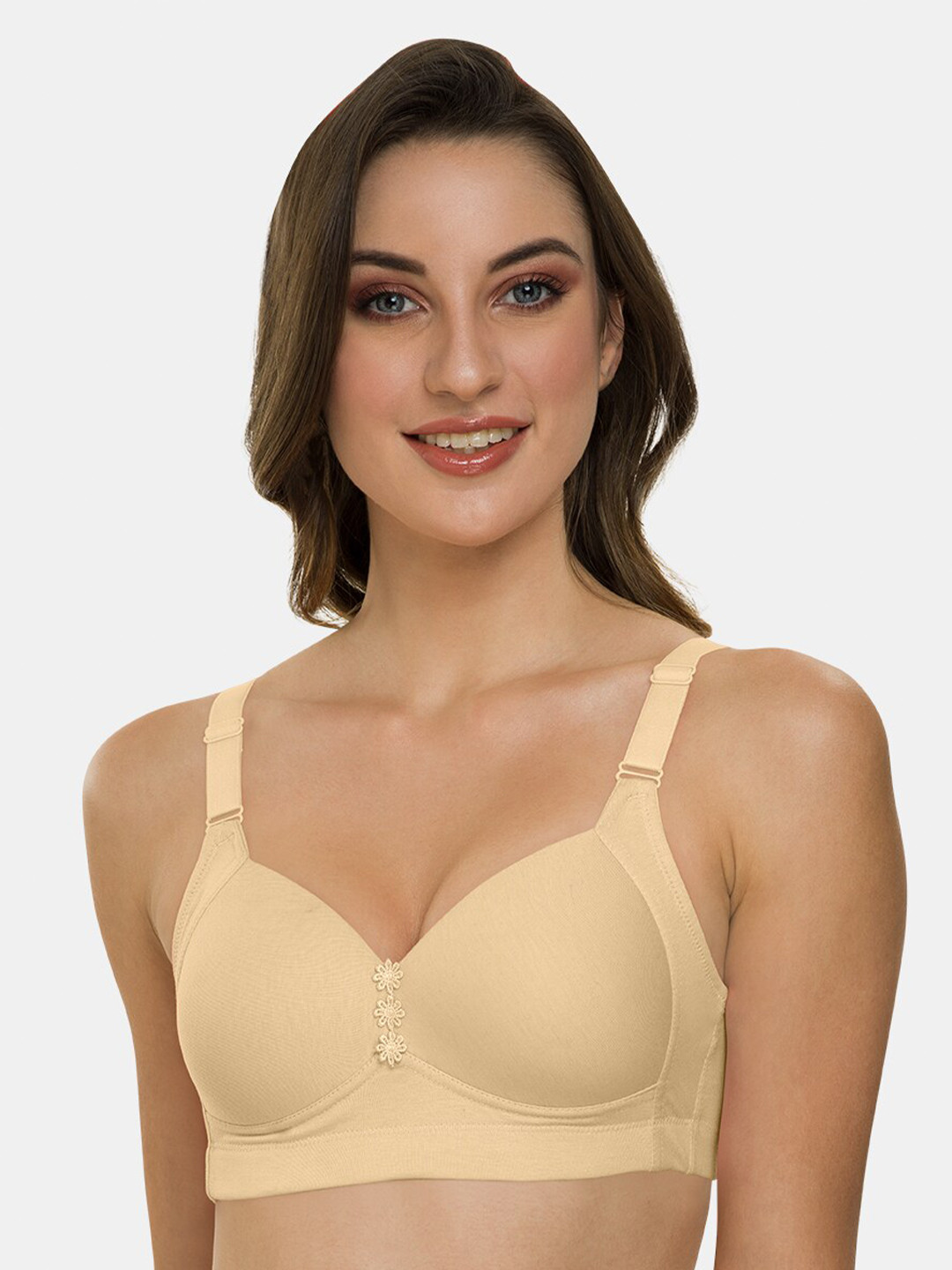 

Tweens Full Coverage Lightly Padded Minimizer Bra All Day Comfort, Beige