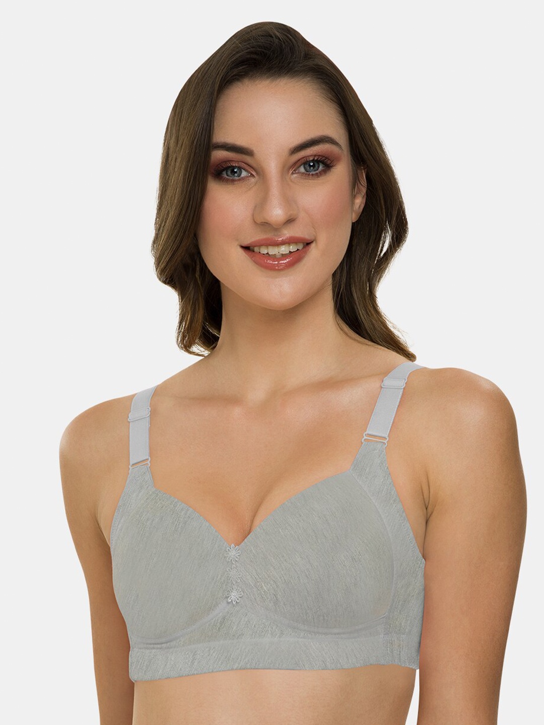 

Tweens Full Coverage Lightly Padded Minimizer Bra With All Day Comfort, Grey