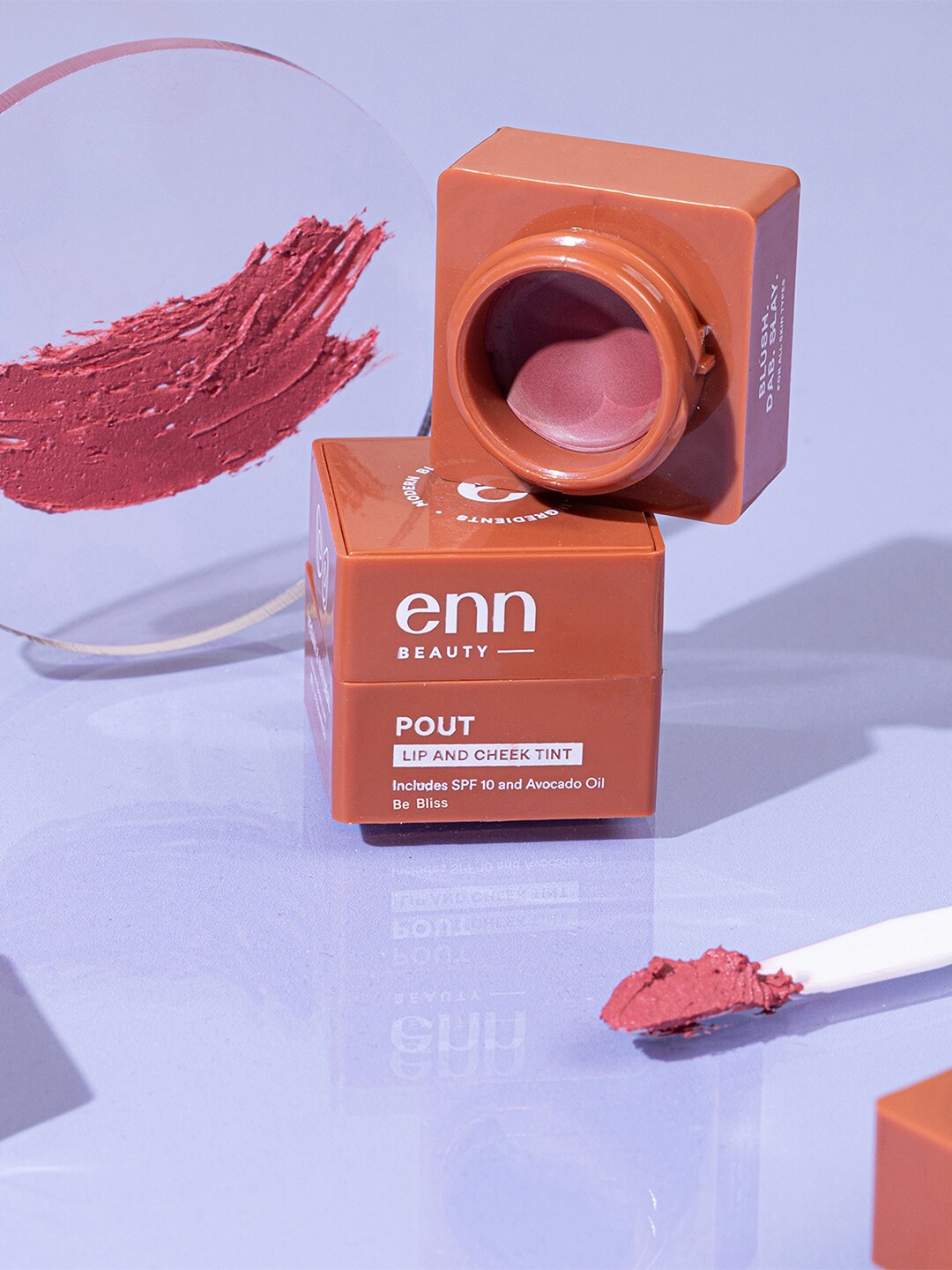 

ENN Pout Lip & Cheek Tint & Blush With Spf 10 - Be Bliss 5 g, Pink