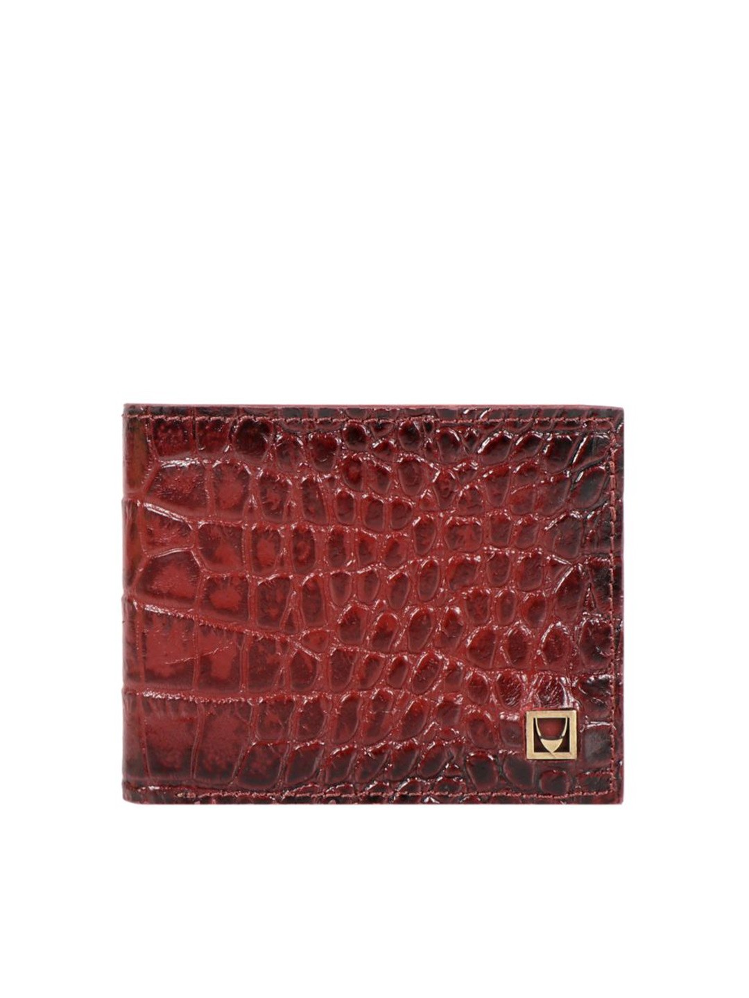 

Hidesign Men Textured Leather Two Fold Wallet, Brown