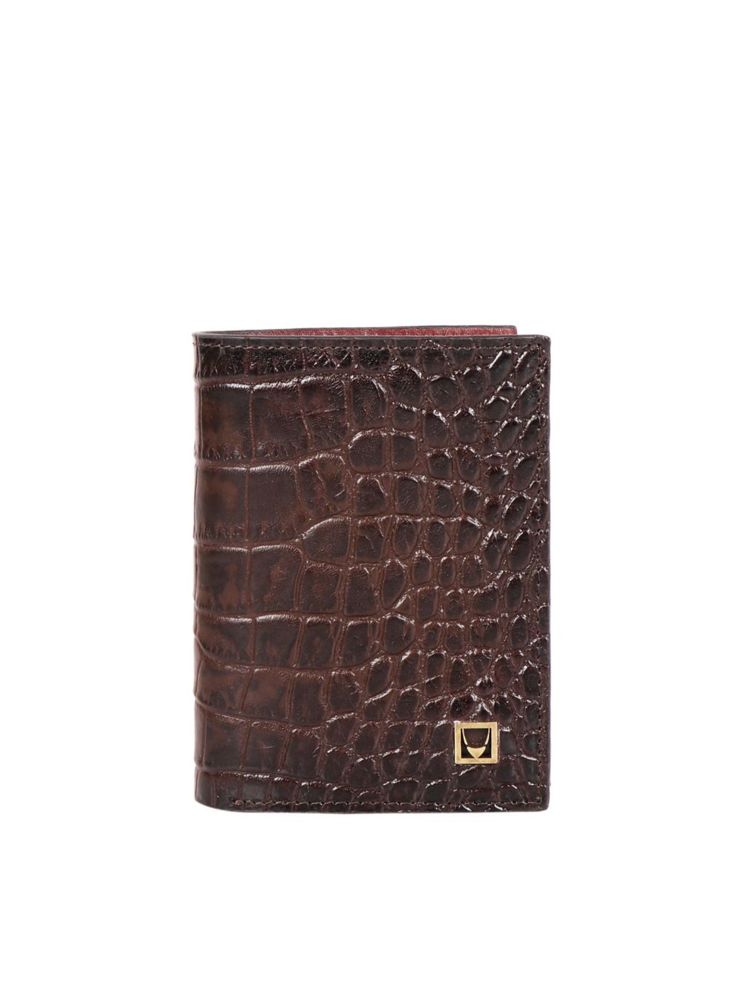 

Hidesign Men Textured Leather Two Fold Wallet, Brown