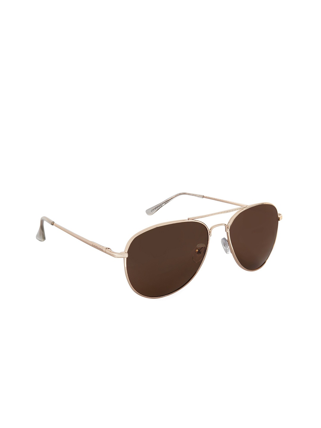 

GIORDANO Men Aviator Sunglasses With UV Protected Lens, Brown