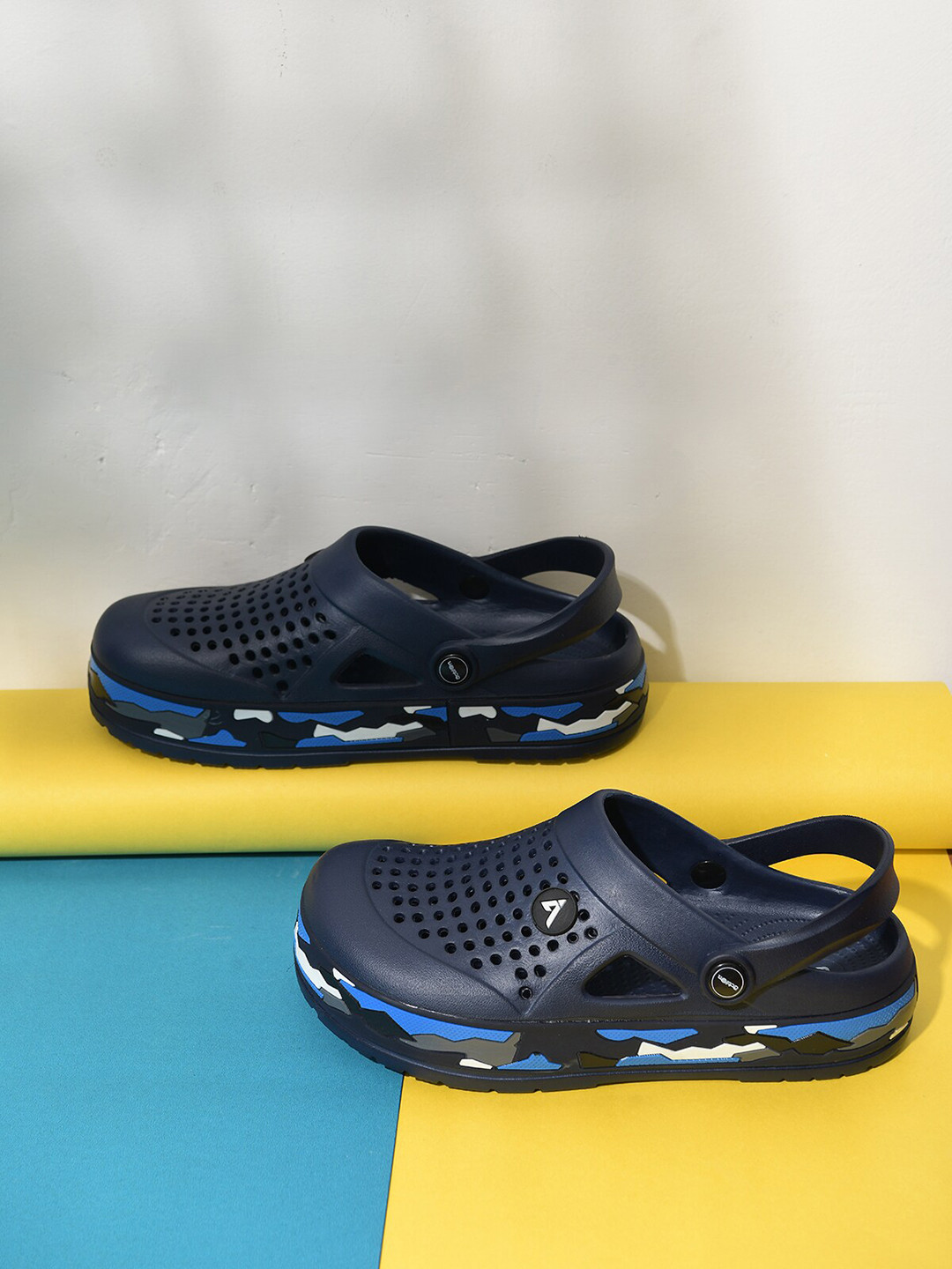 

Action Men Self Design Comfort Sole Clogs, Navy blue