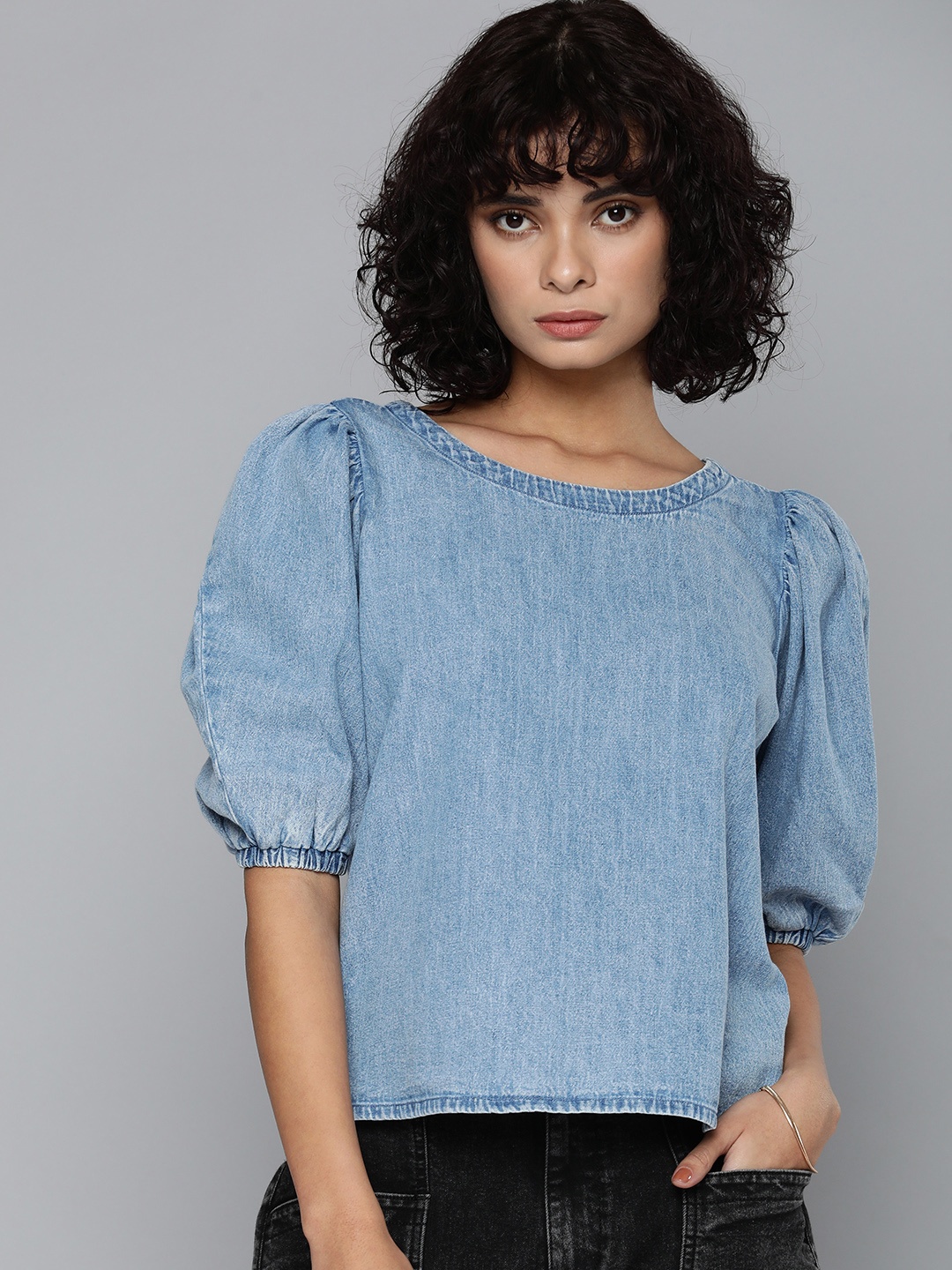

Levis Pure Cotton Denim Top, Blue