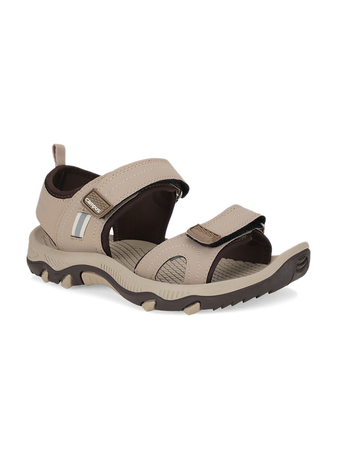 

Campus Men Textured Sports Sandals, Beige
