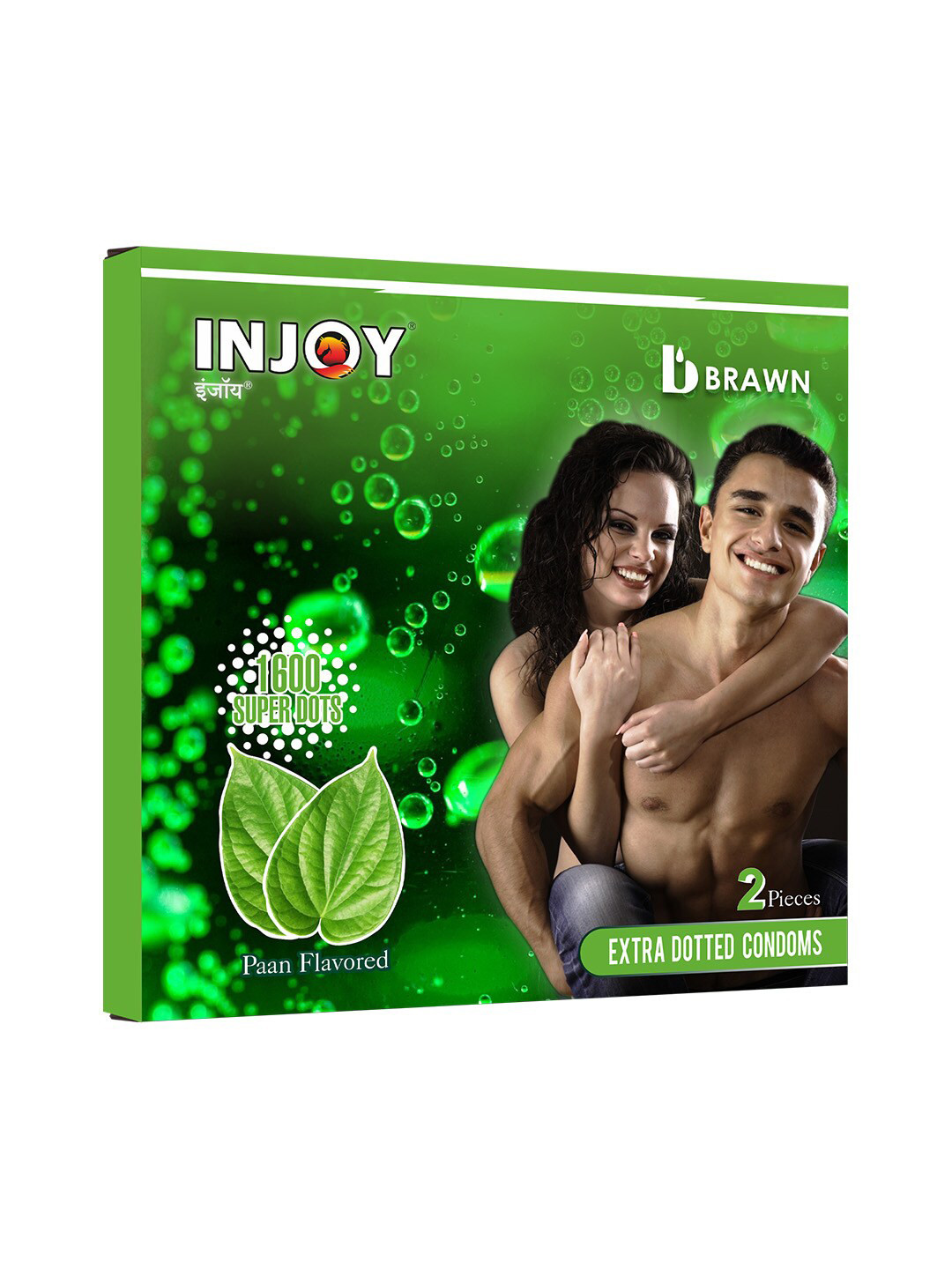 

INJOY Extra Dotted Paan Flavored Condoms - 90 Pcs, Green