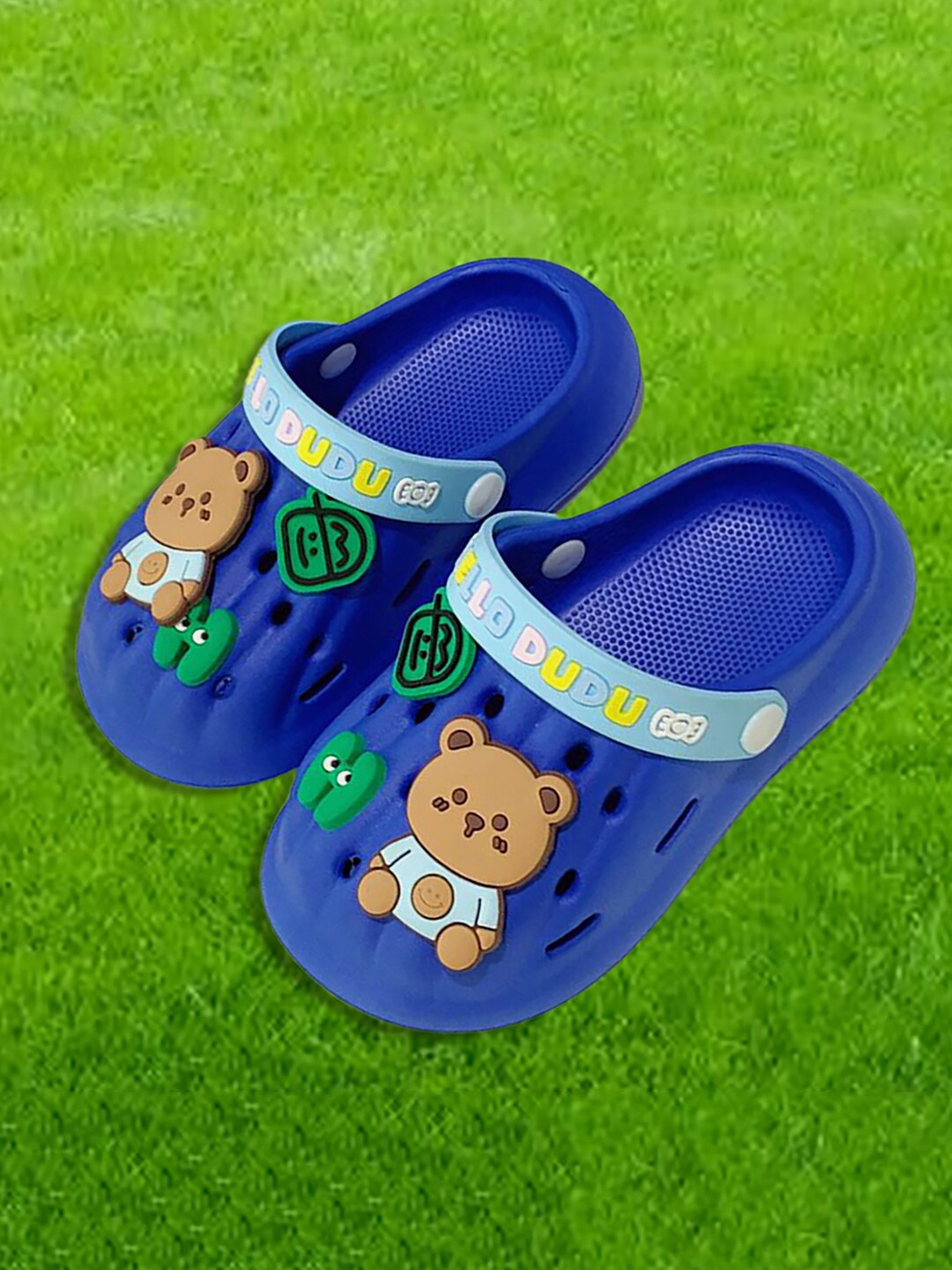 

Little Surprise Box LLP Kids Self Design Rubber Clogs, Blue