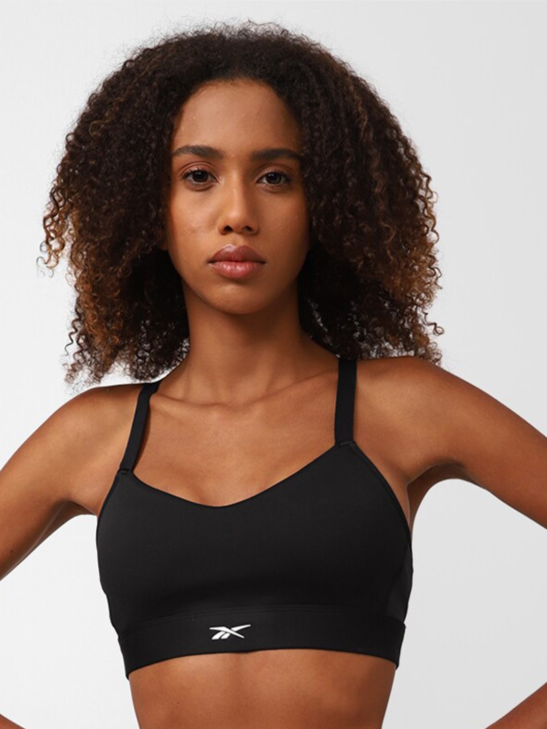 

Reebok Non-Padded Fitness S Lux Strappy Sports Bra, Black
