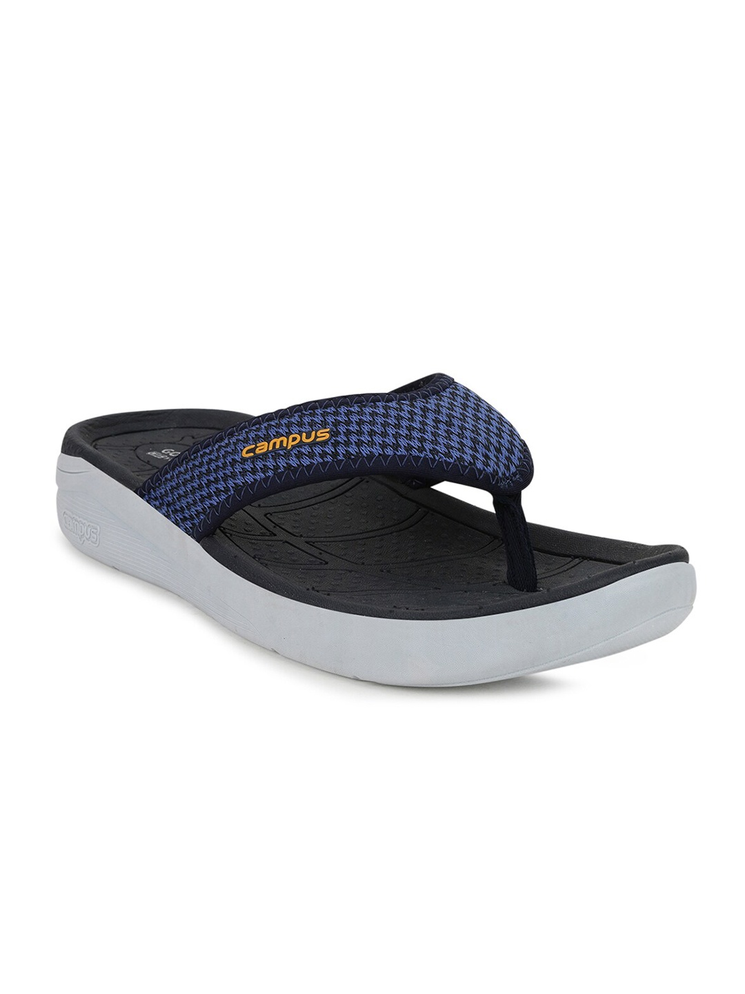 

Campus Men Printed Thong Flip-Flops, Blue