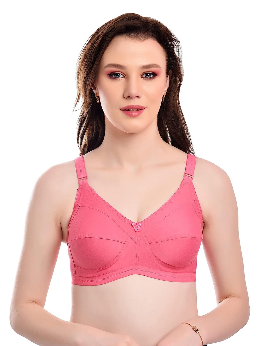 

SMARTERKIDS Heavily Padded Non Wired All Day Comfort Full Coverage T-shirt Bra, Pink