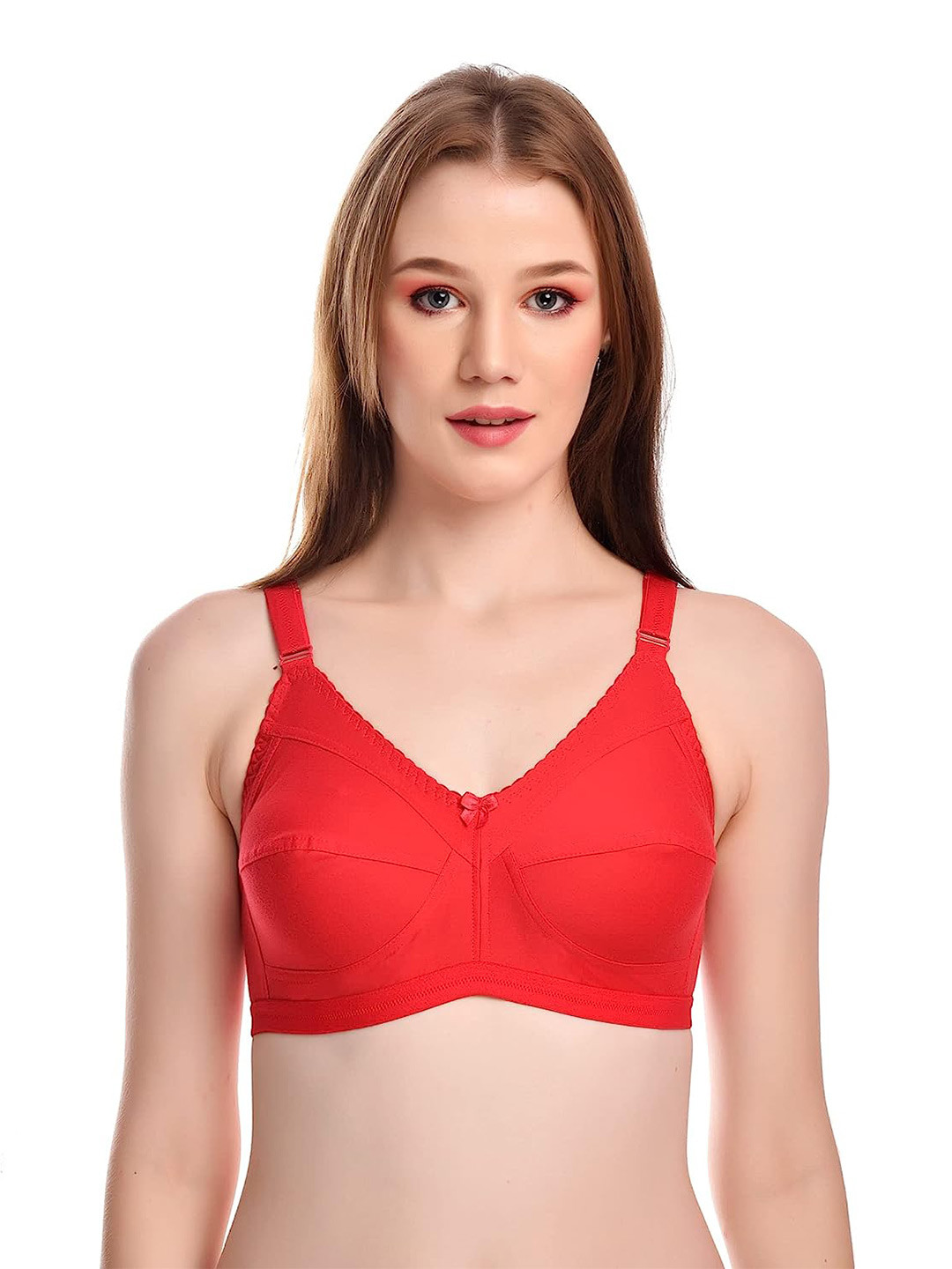 

SMARTERKIDS Heavily Padded Non Wired All Day Comfort Full Coverage T-shirt Bra, Red