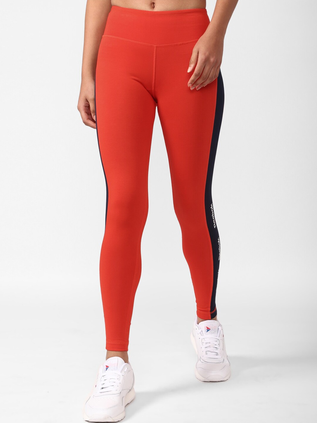 

Reebok Women TE Linear Logo CT Tights, Orange