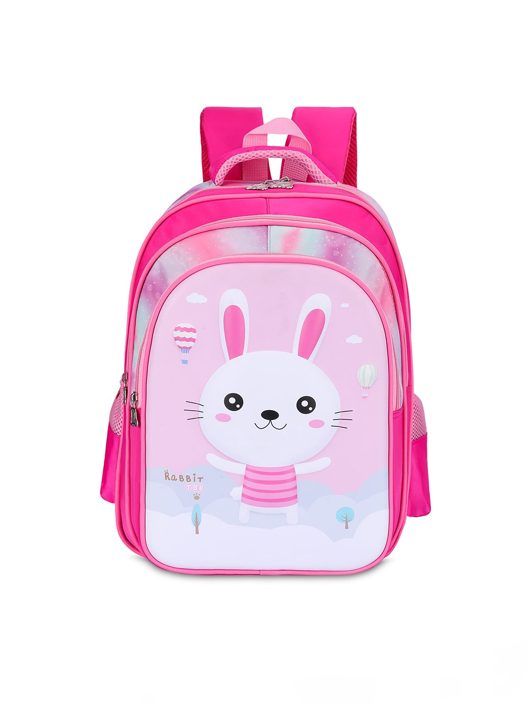 

THE CLOWNFISH Kids Graphic Printed Backpack, Pink
