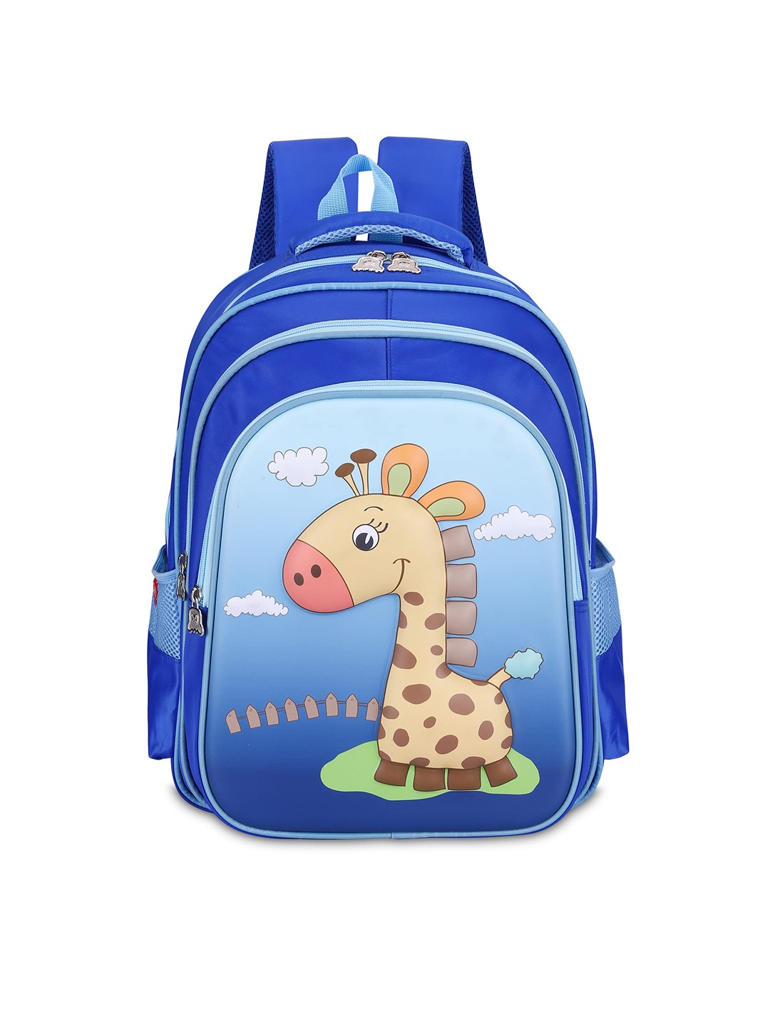 

THE CLOWNFISH Kids Graphic Printed Backpack, Blue