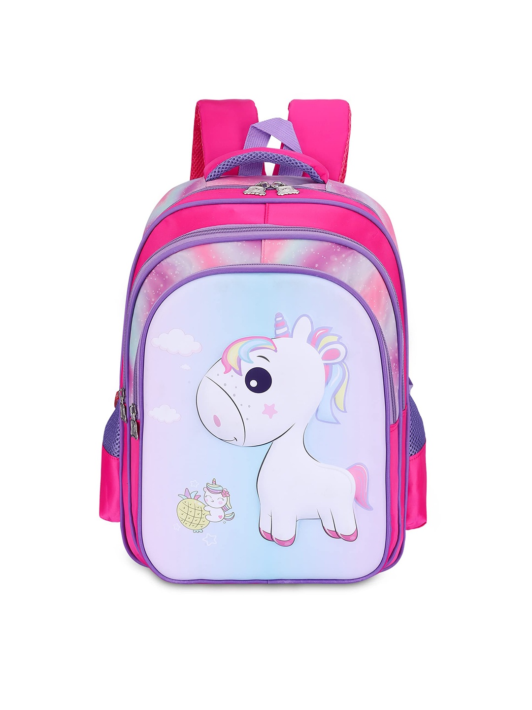 

THE CLOWNFISH KidVenture Kids Unicorn Backpack, Pink