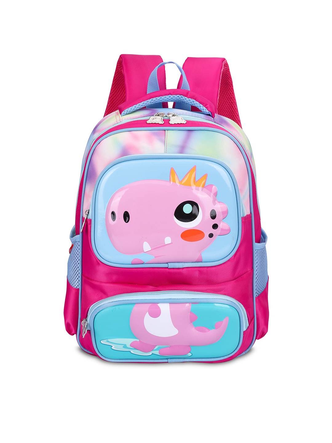 

THE CLOWNFISH Kids Graphic Backpack, Pink