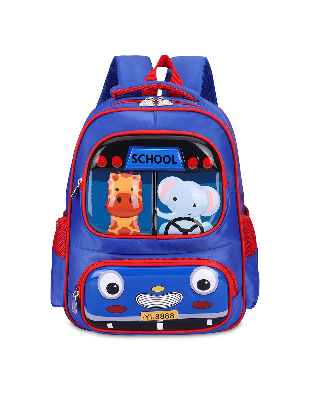 

THE CLOWNFISH Kids Graphic Backpack, Blue