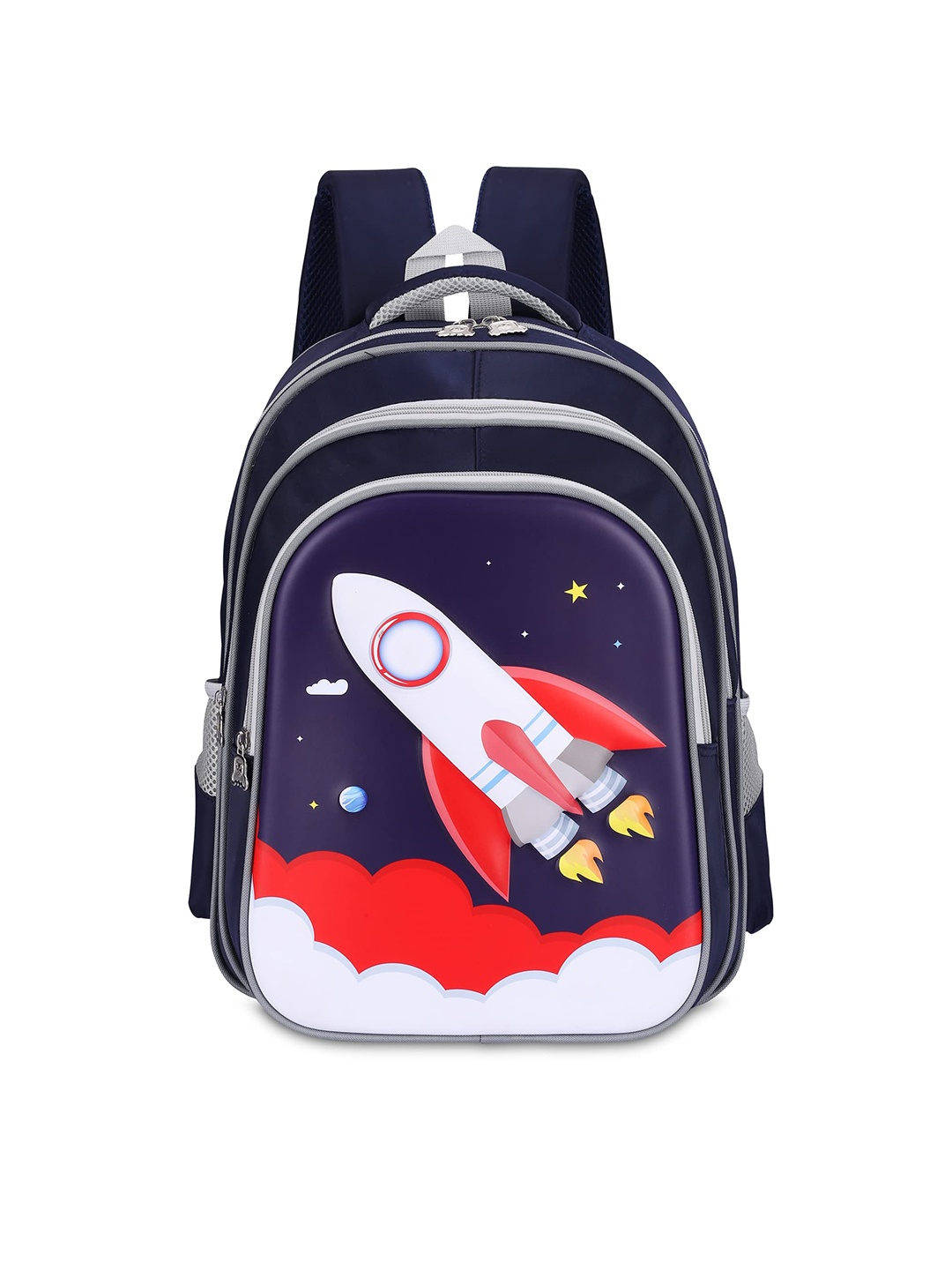 

THE CLOWNFISH Kidventure Kids Graphic Printed Backpack, Blue