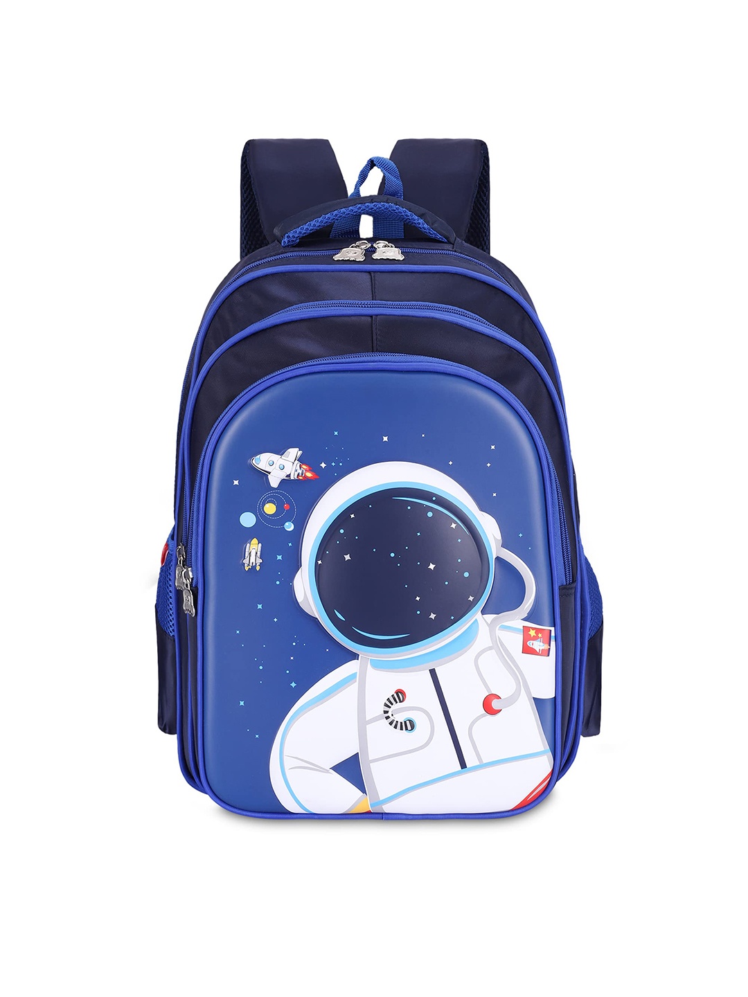 

THE CLOWNFISH Kids Graphic Printed Backpack, Blue