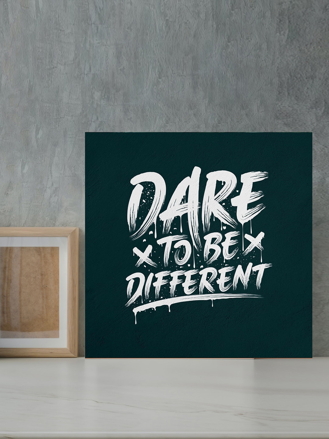 

Gallery99 White & Green Dare X to be X Different Motivational Quotes Wall Art