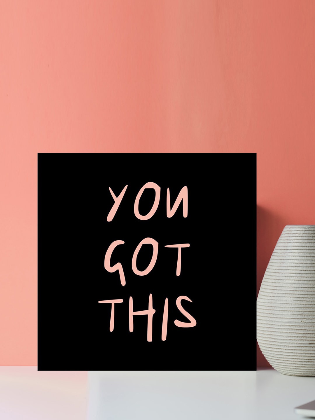 

Gallery99 Black & Peach Coloured You Got This Motivational Quotes Wall Art