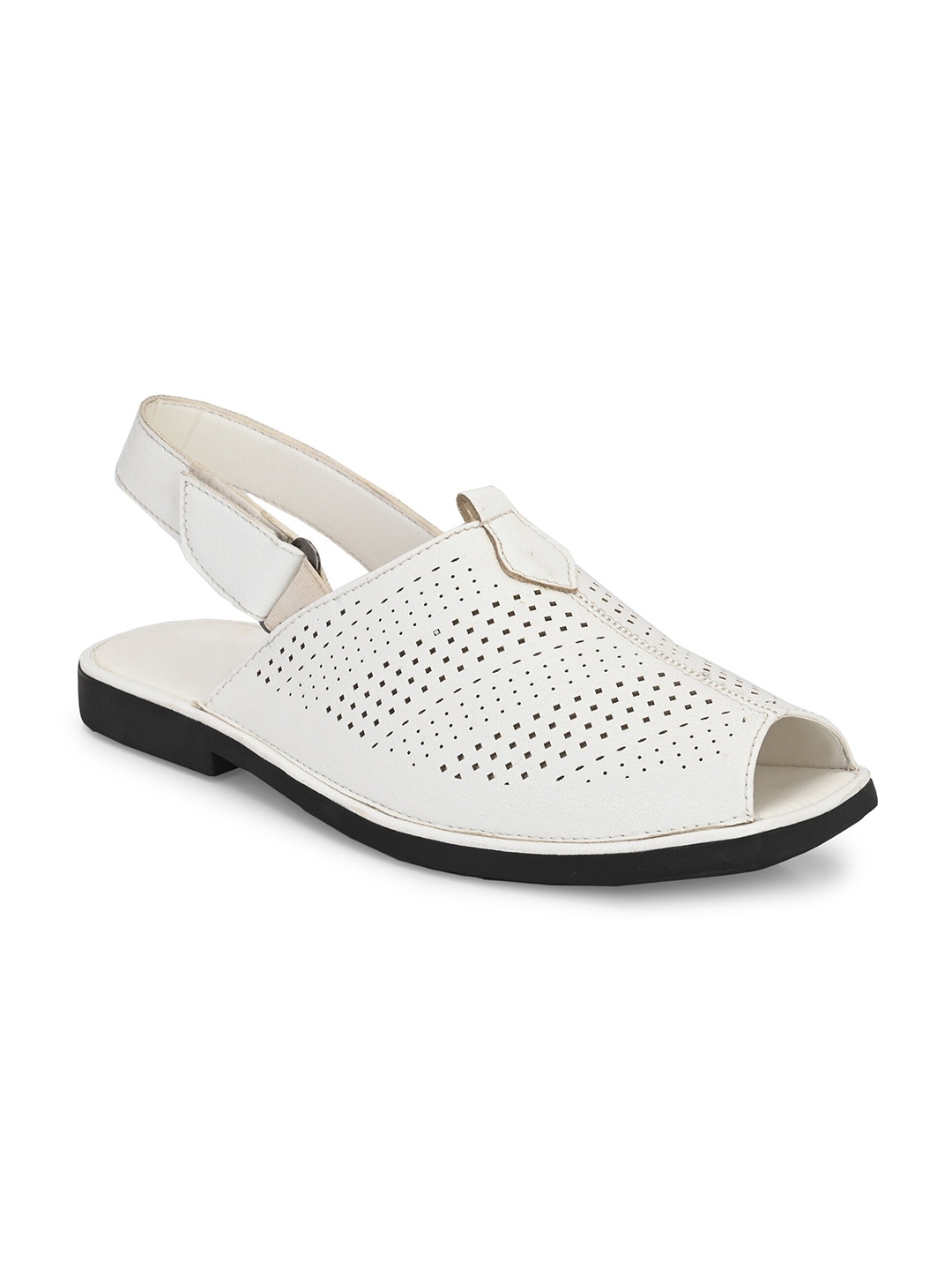 

Azzaro Black Men Shoe-Style Sandals, White