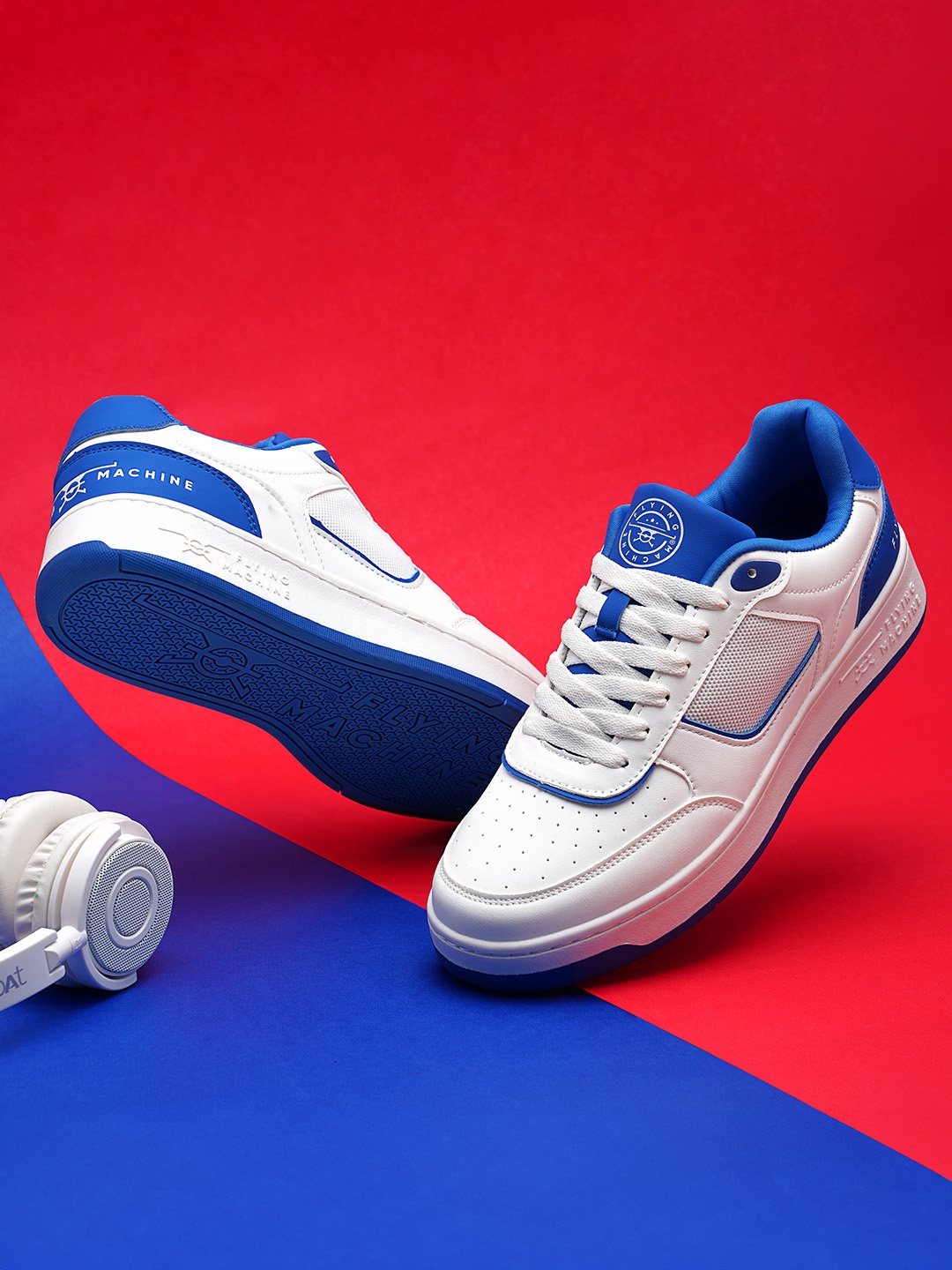 

Flying Machine Men Krover Sneakers, White