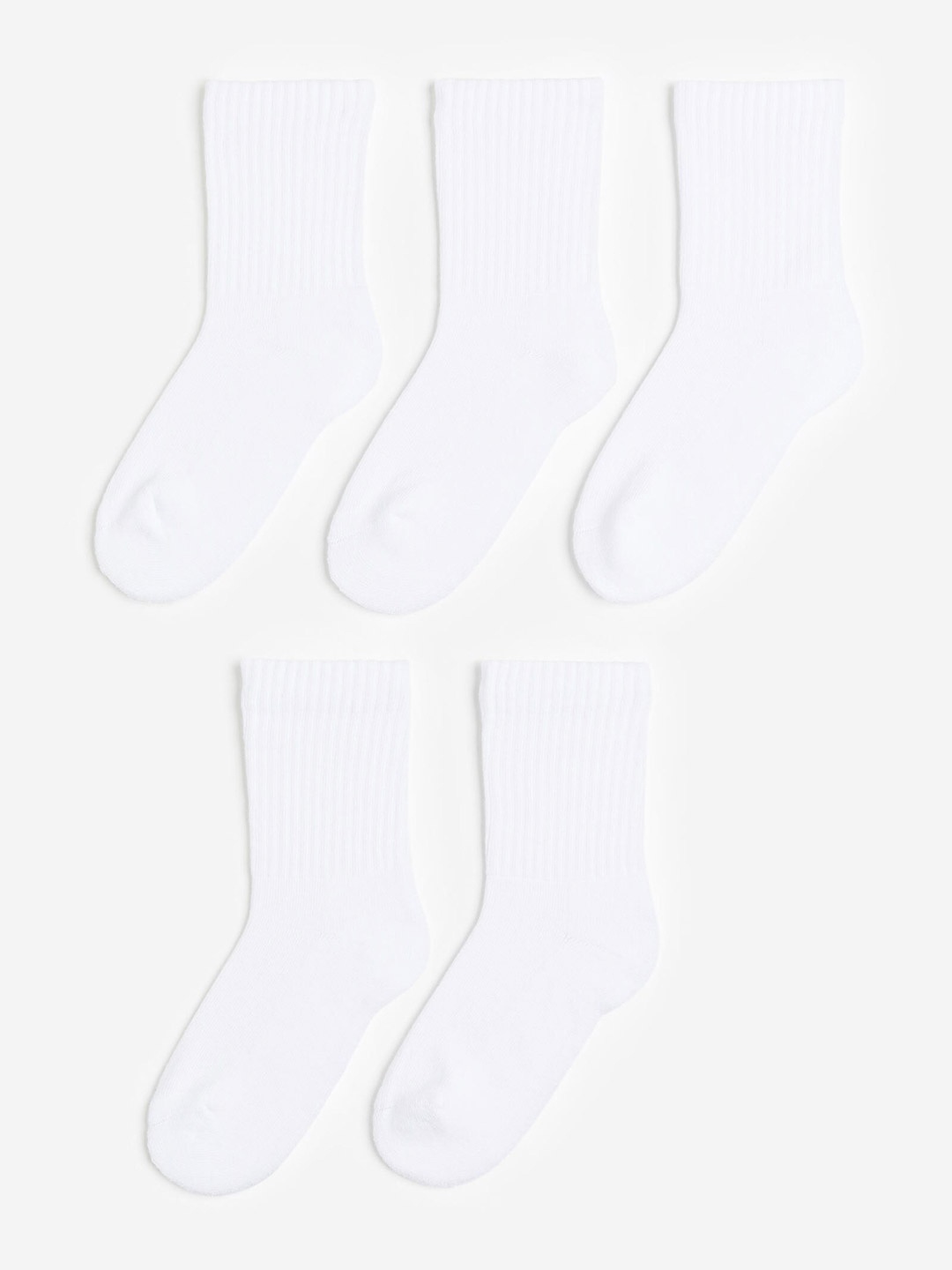 

H&M Infant Boys 5-Pack Socks, White
