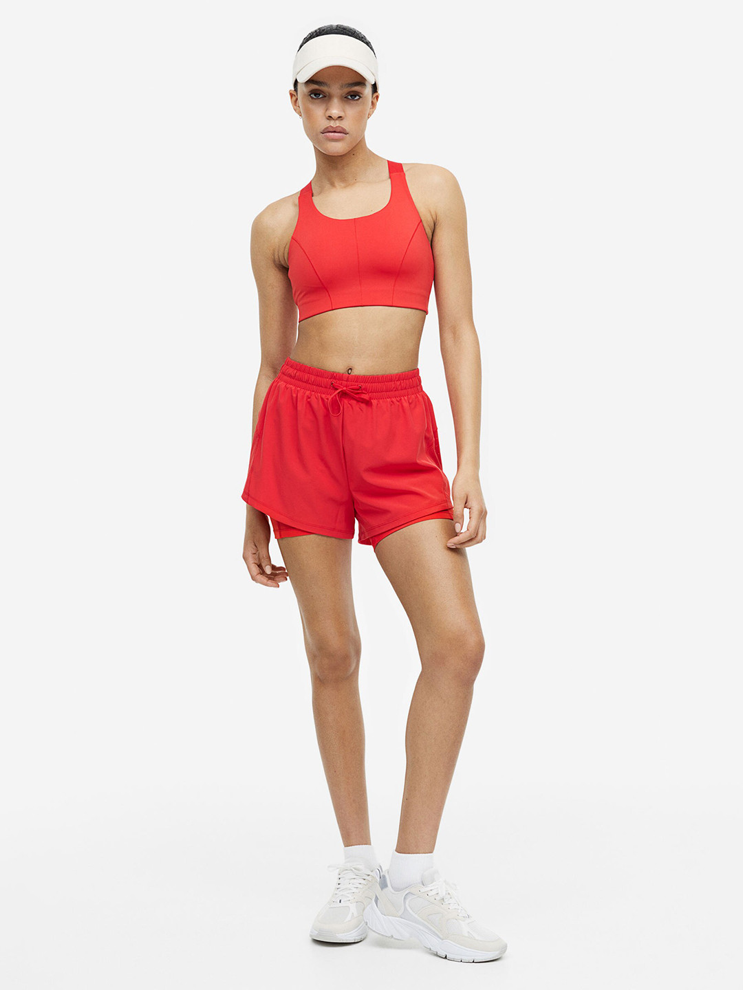 

H&M DryMove High Support Sports Bra, Red
