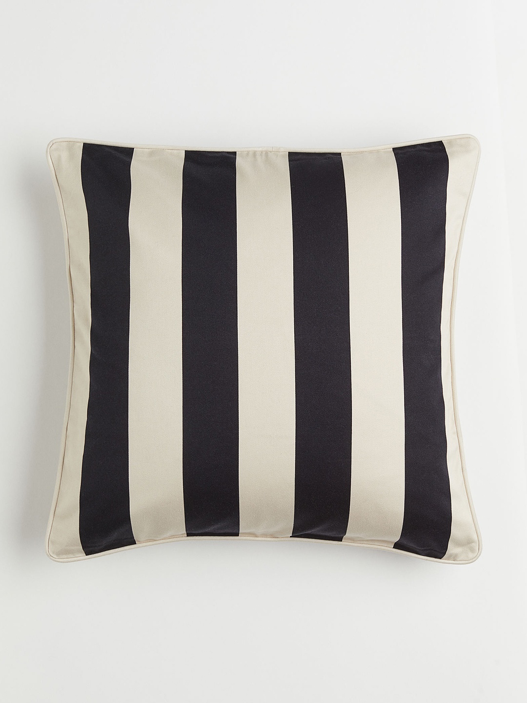 

H&M Black & Beige Satin Cushion Cover