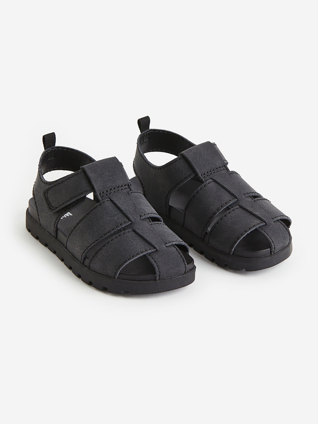 

H&M Boys Strappy Sandals, Black