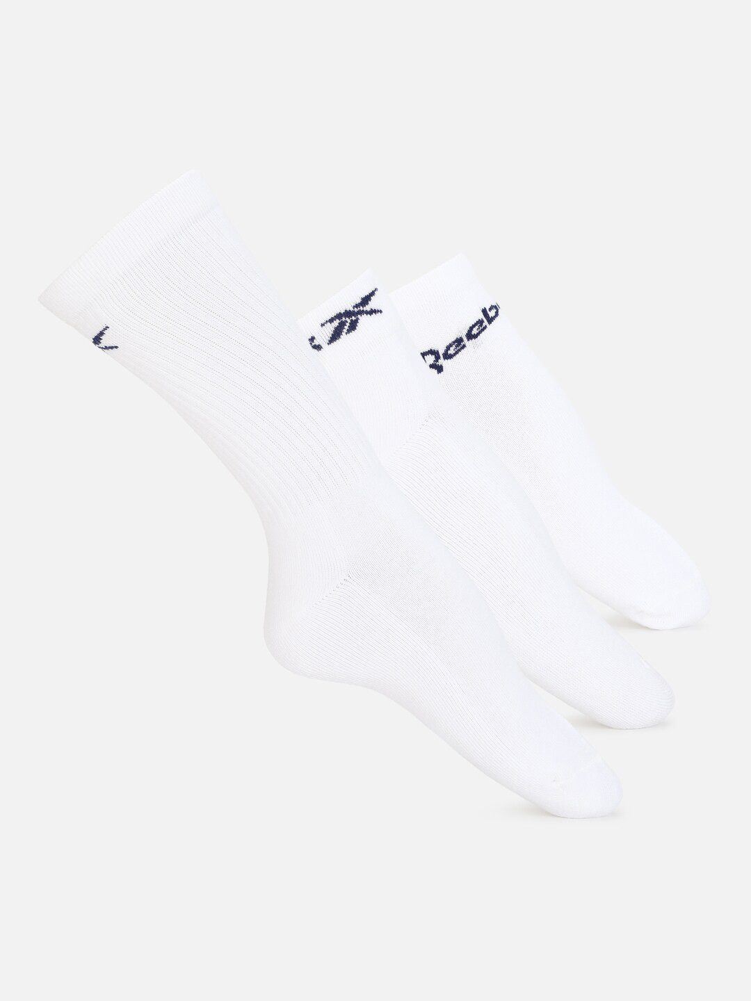

Reebok Men Patterned Ankle Length Socks, White