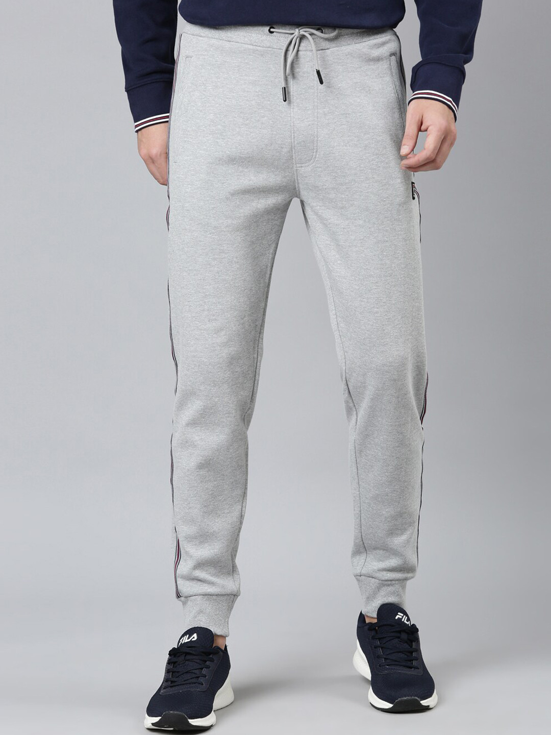 

FILA Men Cotton Joggers, Grey