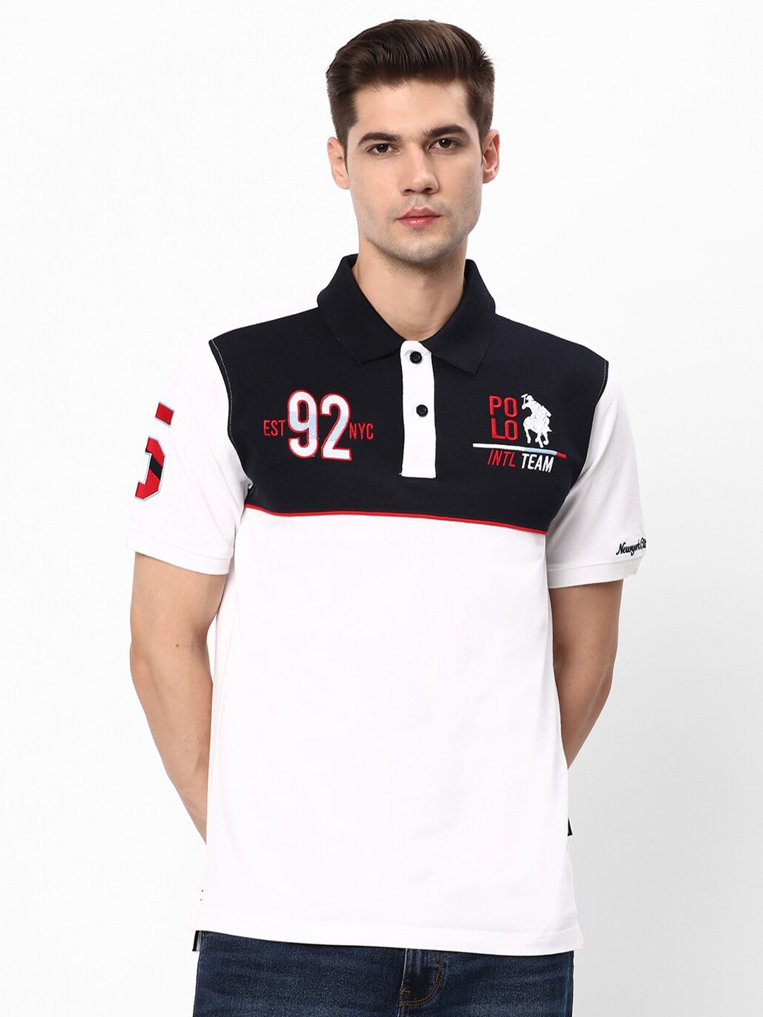 

R&B Varsity Embroidered T-shirt, White