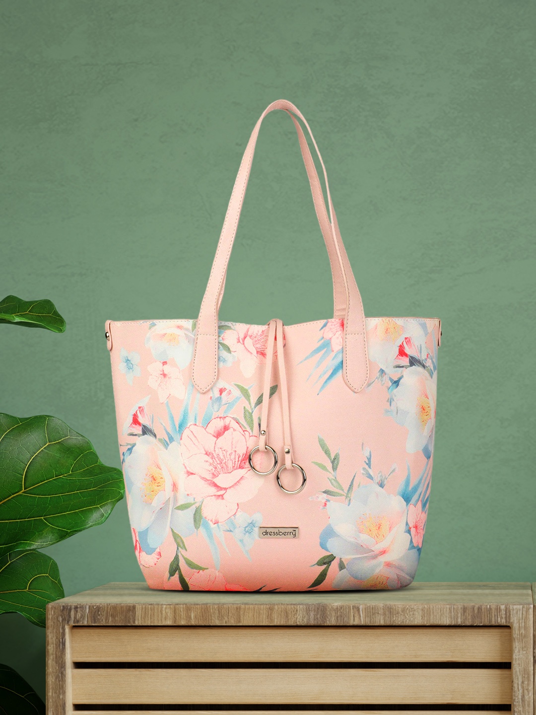 

DressBerry Pink Printed Shoulder Bag
