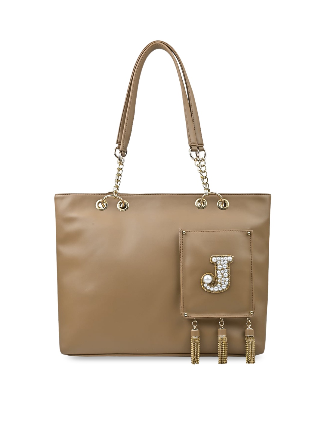 

Vdesi Textured Structured Shoulder Bag, Khaki